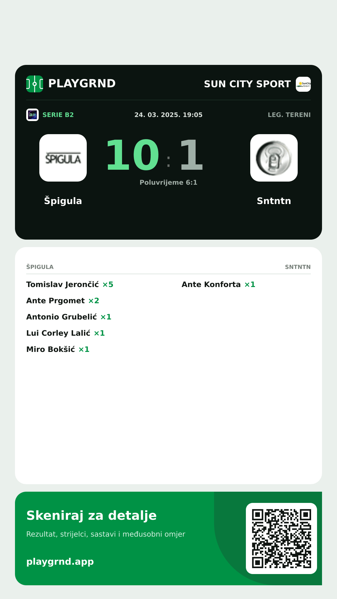 Story image: Špigula 10:1 Sntntn