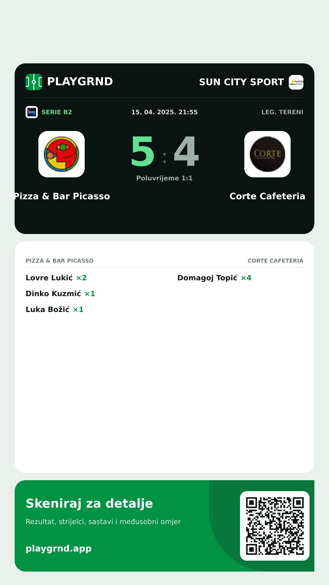 Story slika: Pizza & Bar Picasso 5:4 Corte Cafeteria