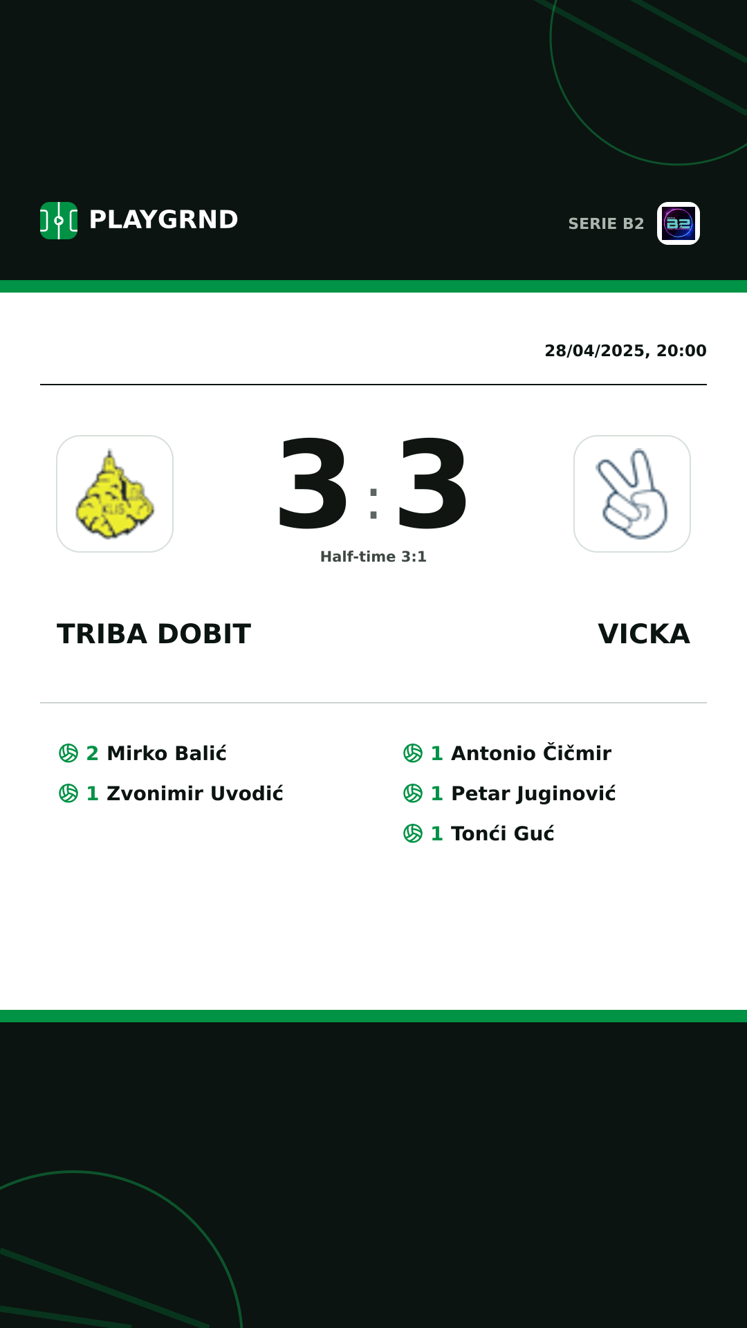 Instagram artwork: Triba Dobit 3:3 Vicka