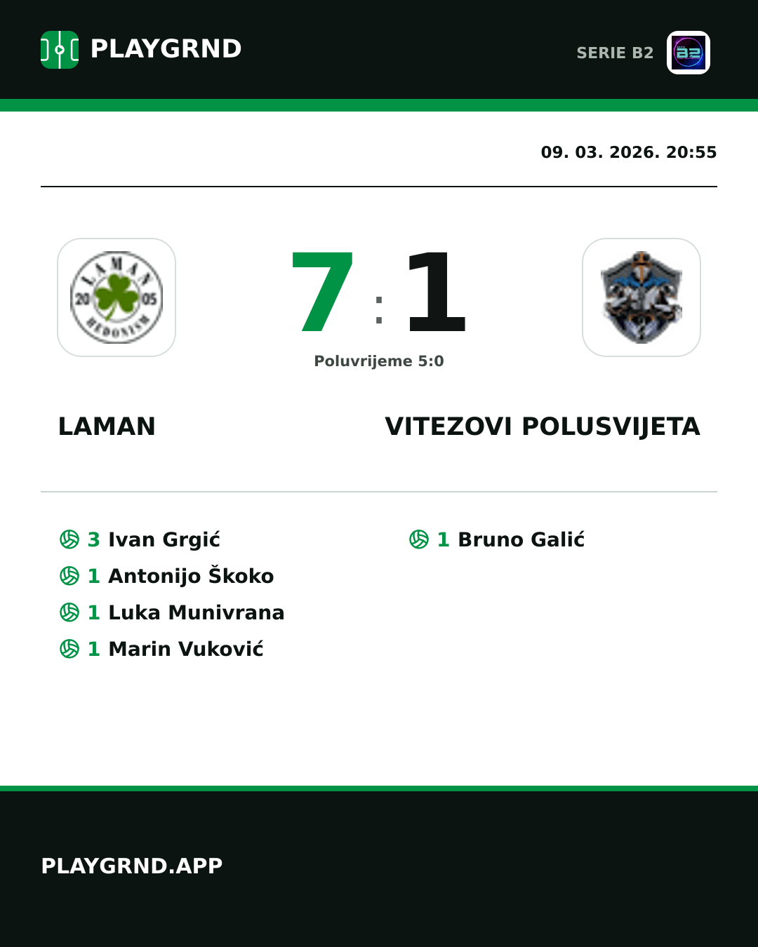 Instagram slika: Laman 7:1 Vitezovi Polusvijeta