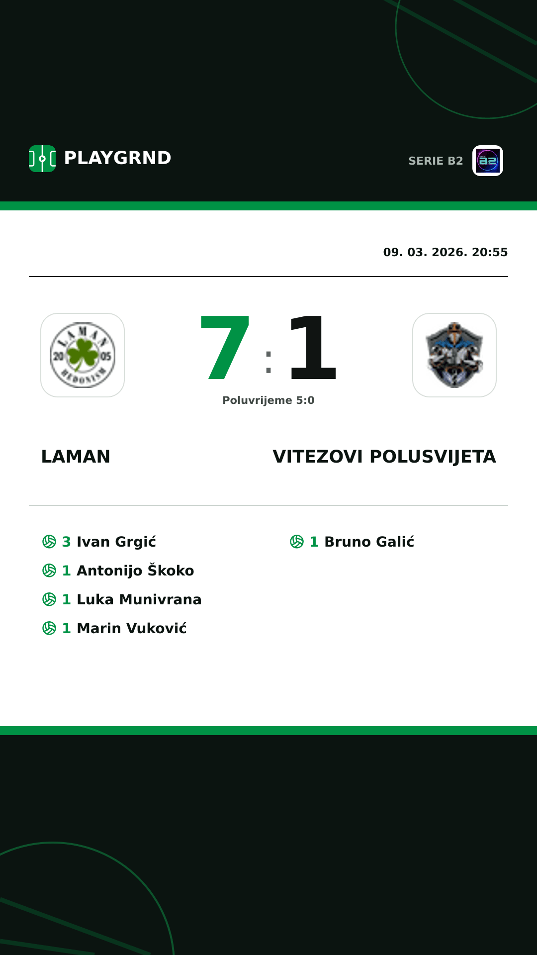 Instagram slika: Laman 7:1 Vitezovi Polusvijeta