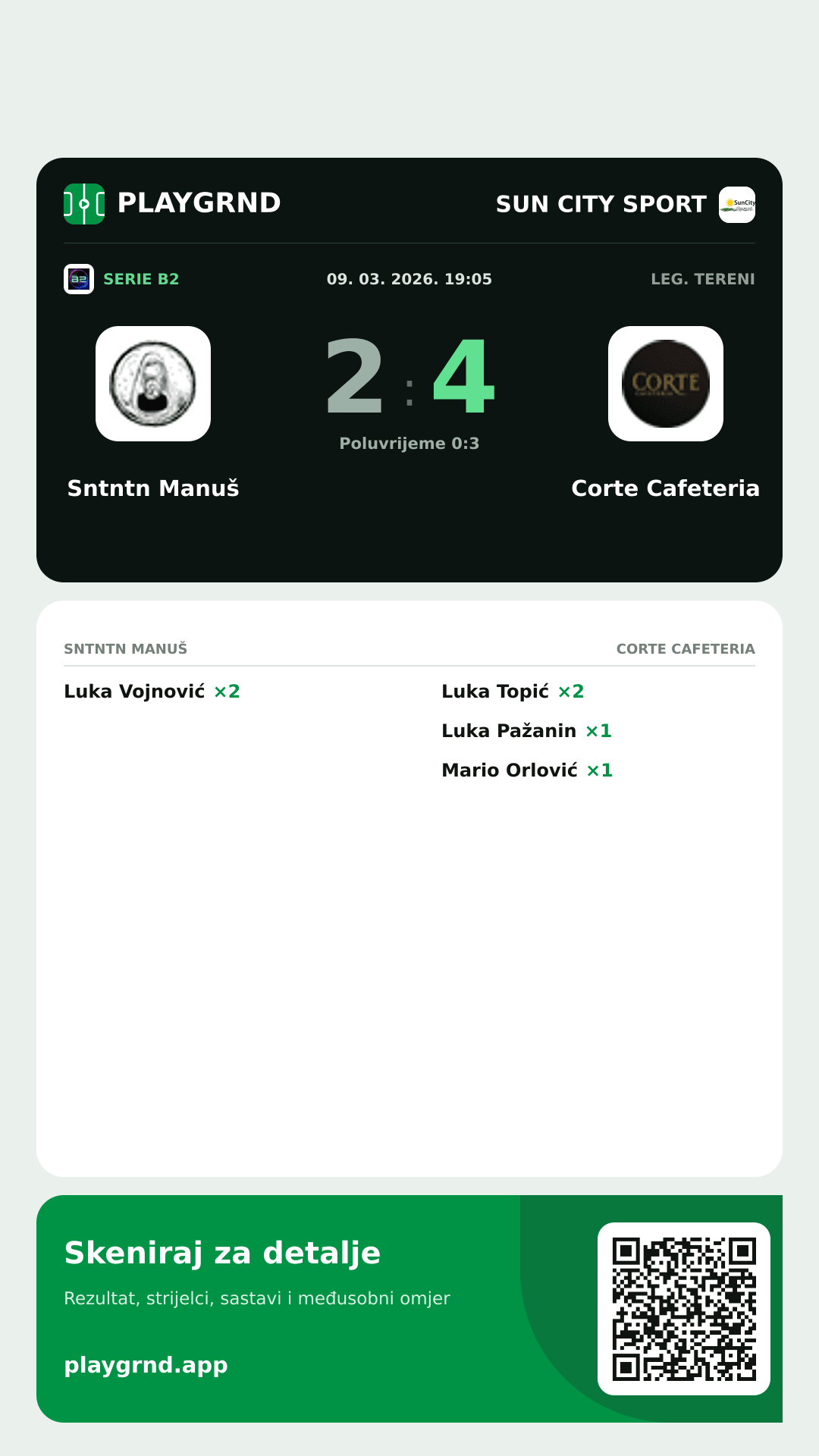 Story slika: Sntntn Manuš 2:4 Corte Cafeteria
