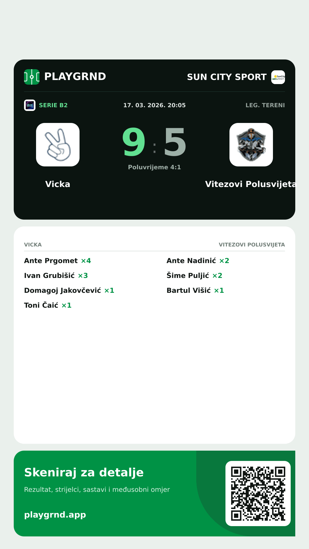 Story slika: Vicka 9:5 Vitezovi Polusvijeta