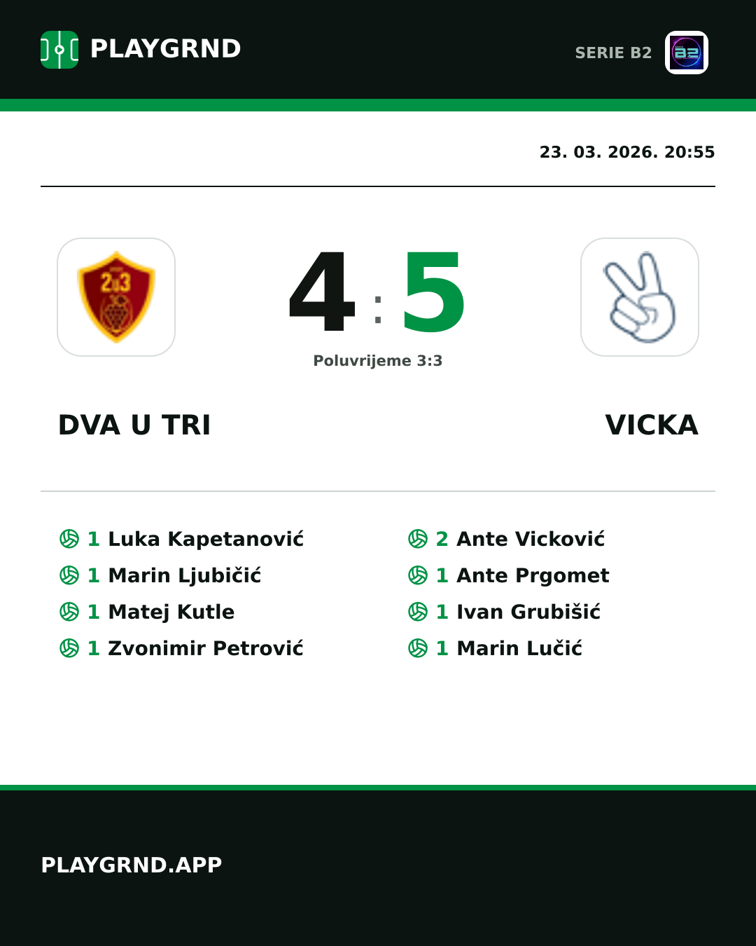 Instagram slika: Dva U Tri 4:5 Vicka