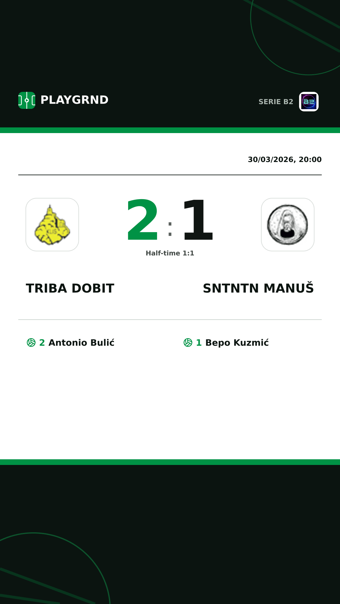Instagram artwork: Triba Dobit 2:1 Sntntn Manuš