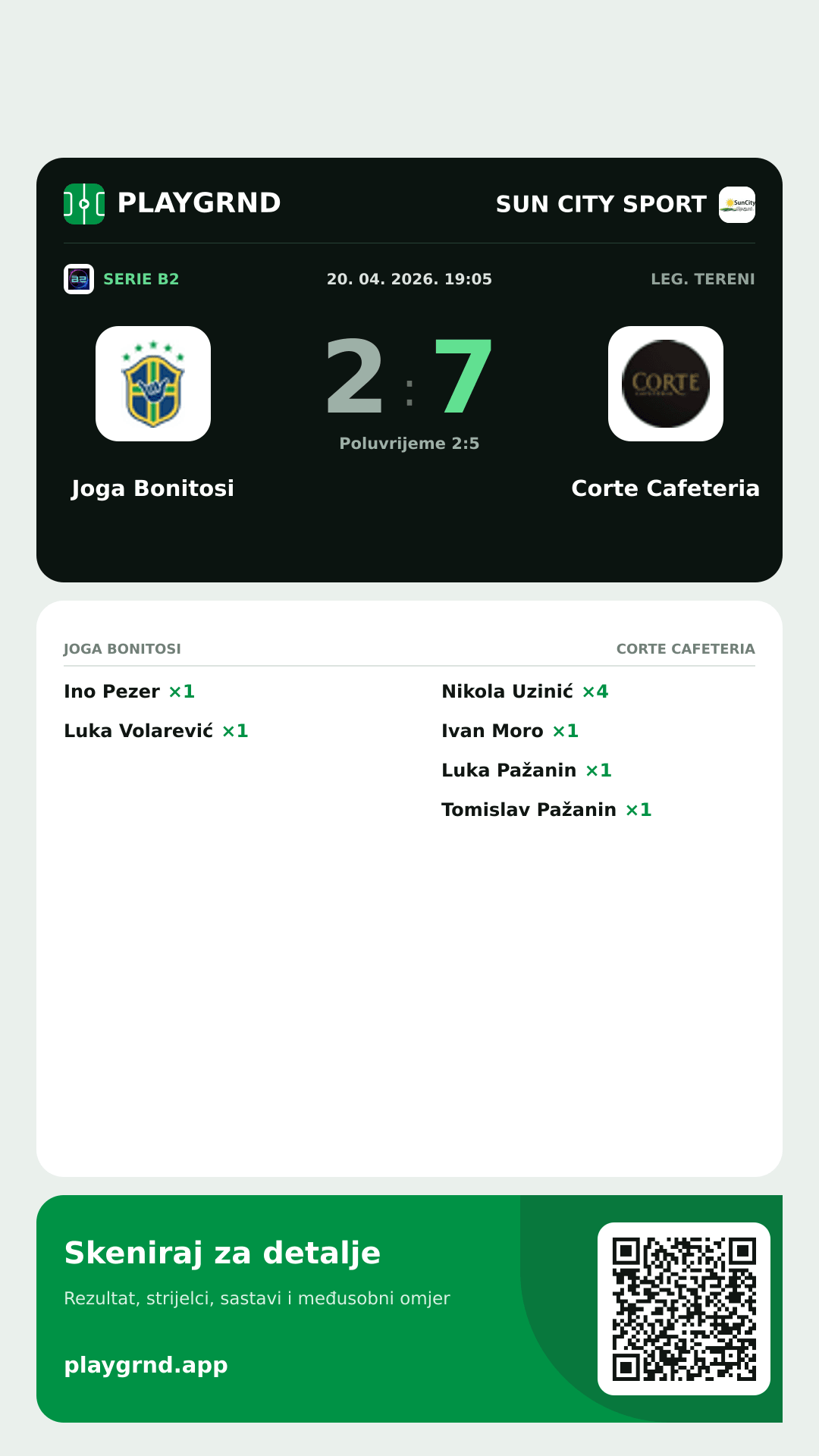 Story slika: Joga Bonitosi 2:7 Corte Cafeteria