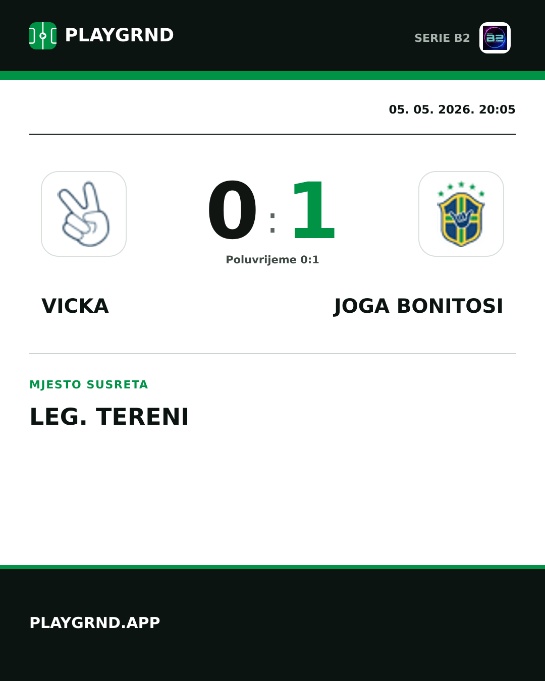 Instagram slika: Vicka 0:1 Joga Bonitosi