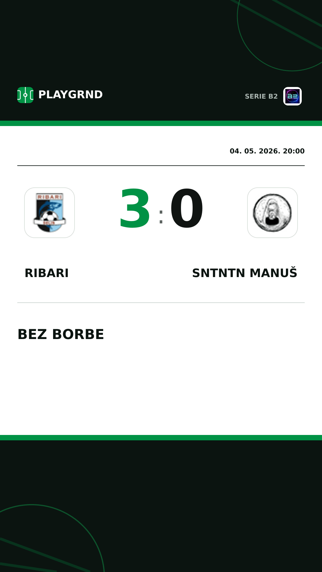 Instagram slika: Ribari 3:0 Sntntn Manuš