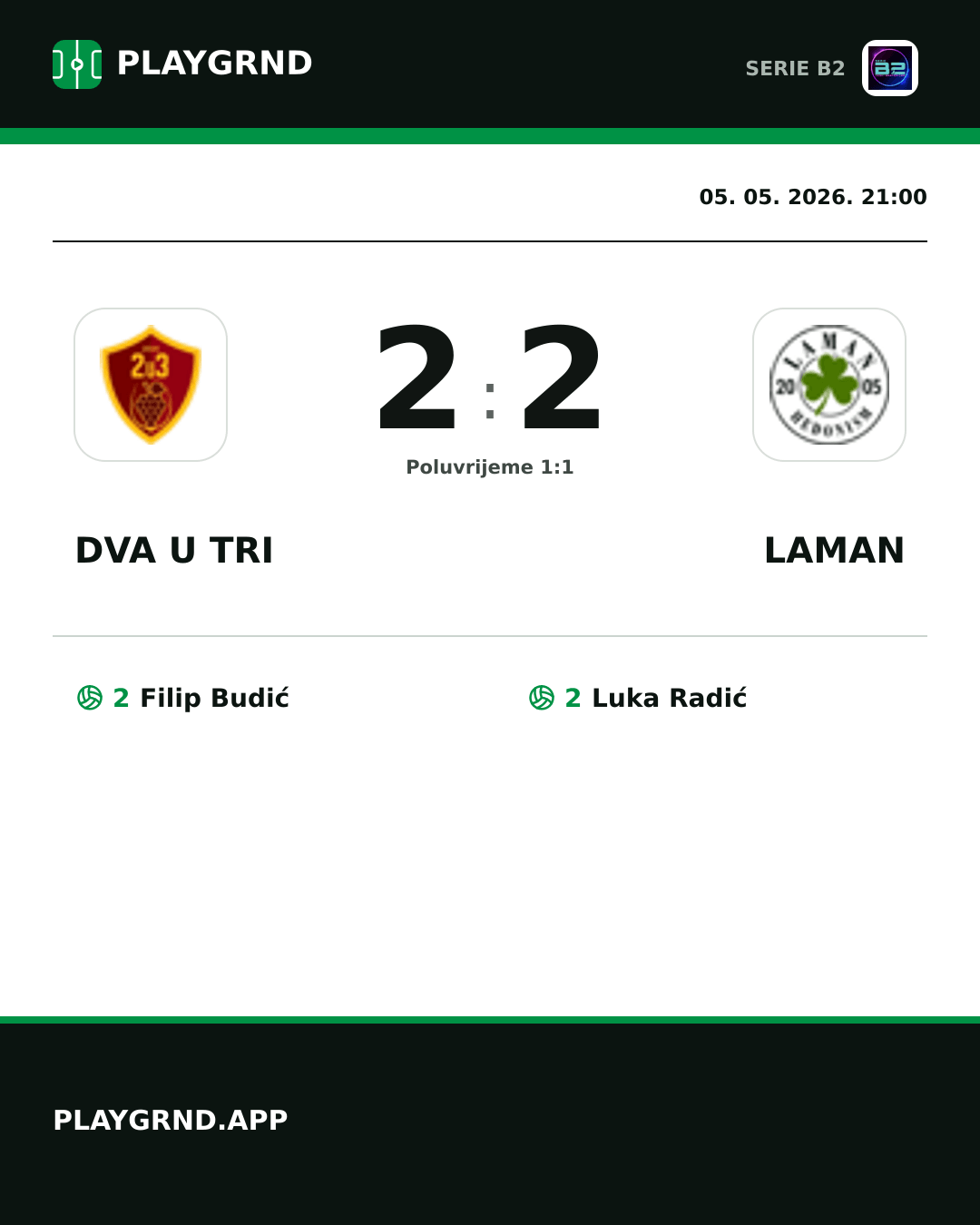 Instagram slika: Dva U Tri 2:2 Laman