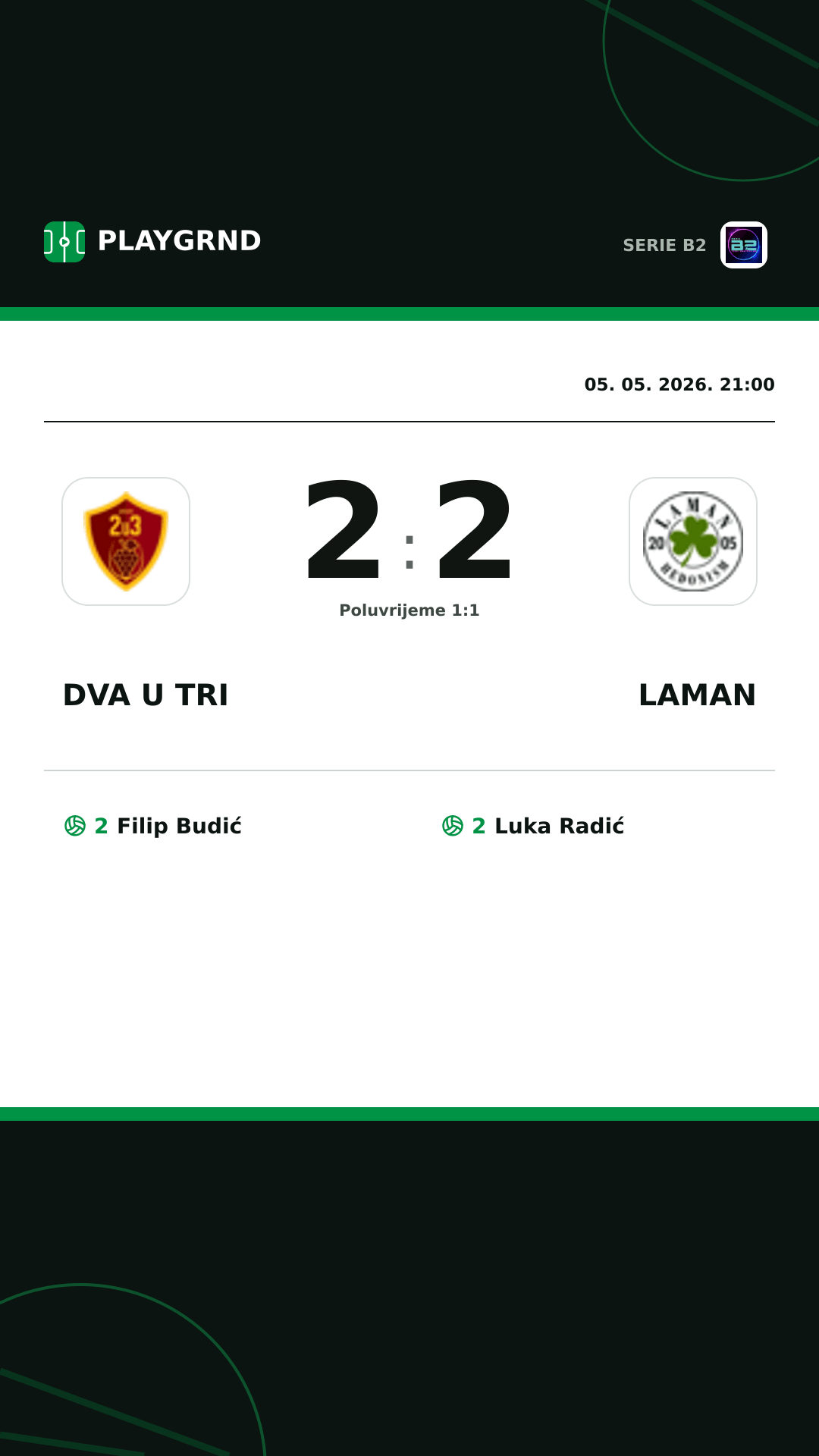 Instagram slika: Dva U Tri 2:2 Laman