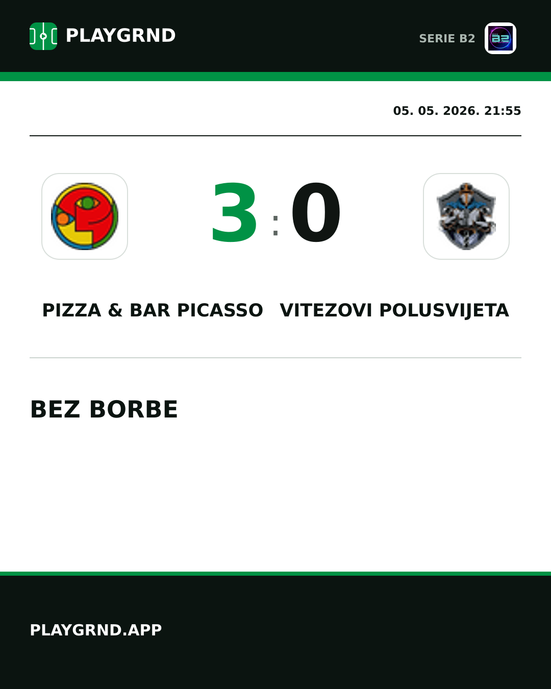 Instagram slika: Pizza & Bar Picasso 3:0 Vitezovi Polusvijeta