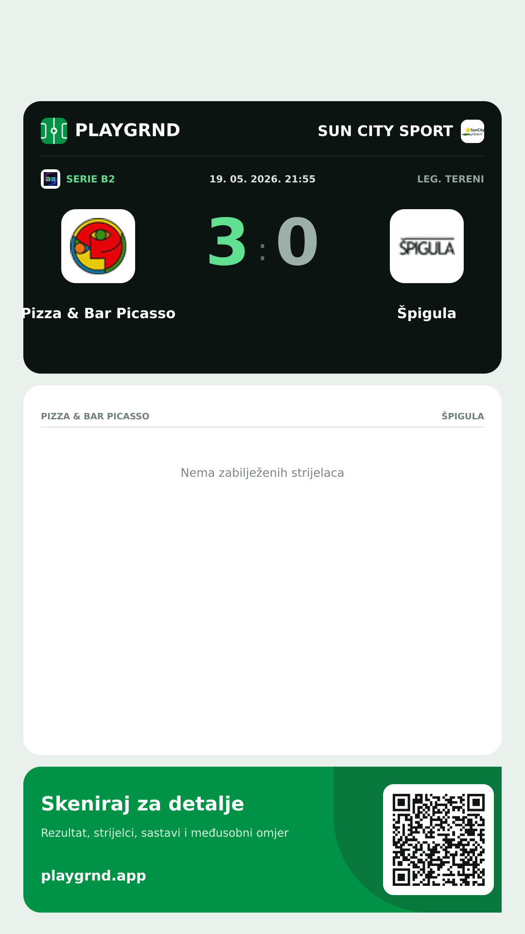Story slika: Pizza & Bar Picasso 3:0 Špigula