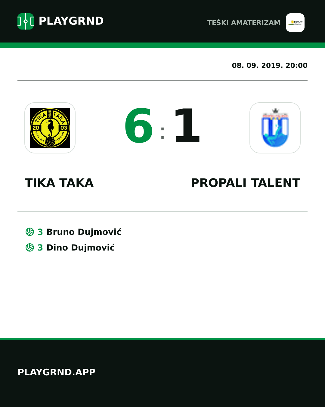 Instagram slika: Tika Taka 6:1 Propali Talent