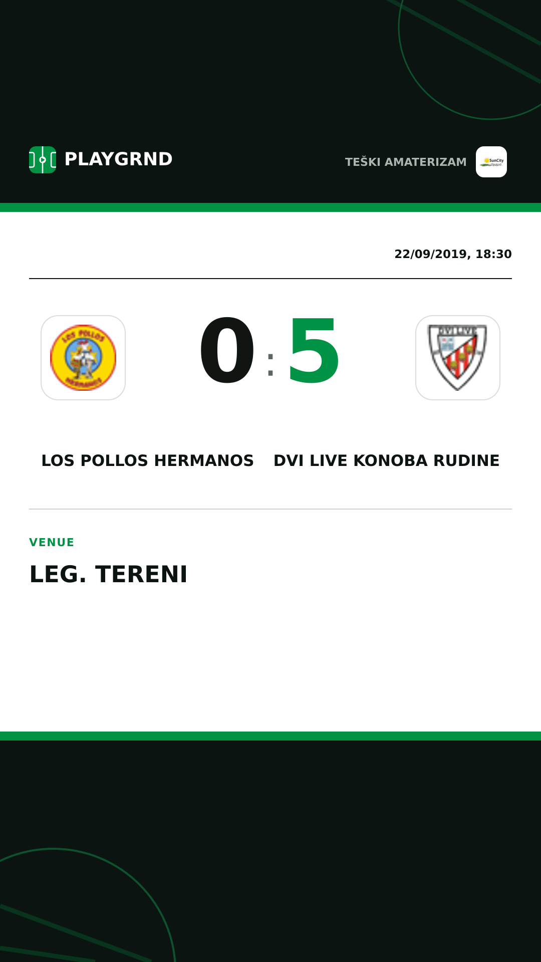 Instagram artwork: Los Pollos Hermanos 0:5 Dvi Live Konoba Rudine