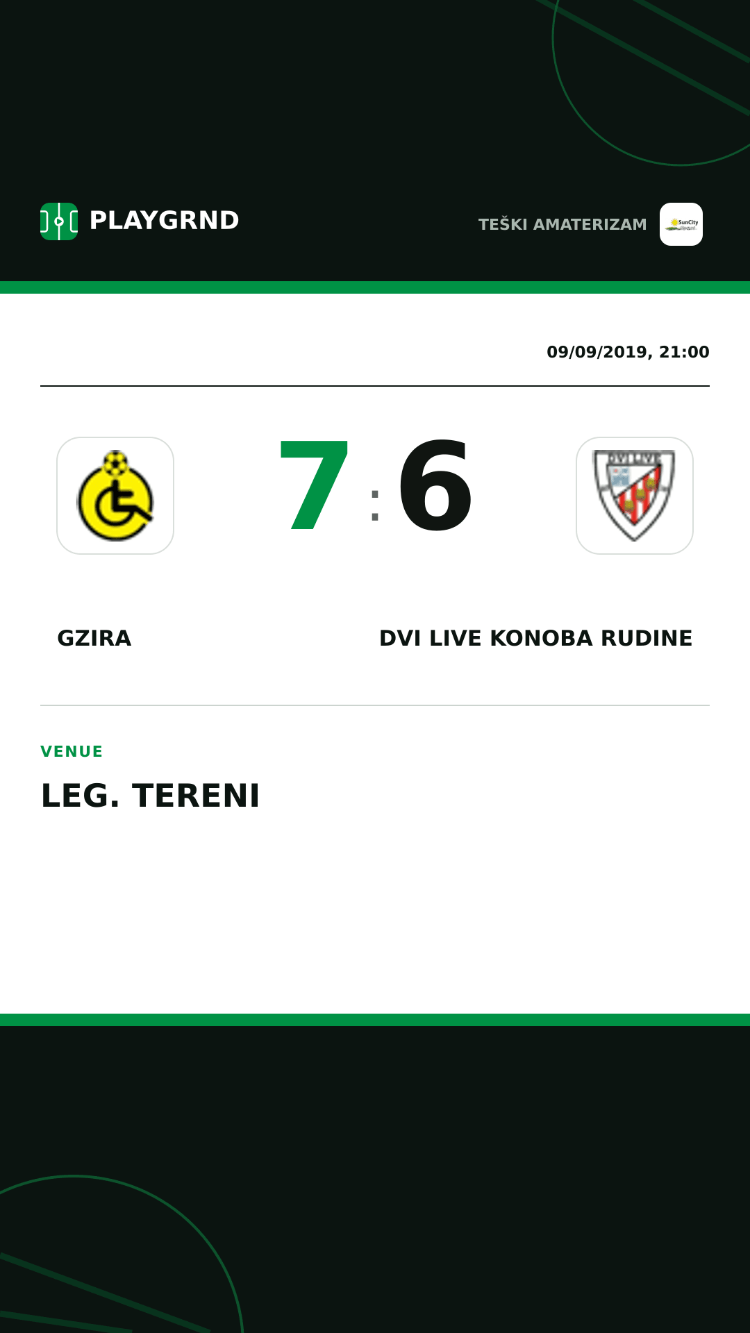 Instagram artwork: Gzira 7:6 Dvi Live Konoba Rudine