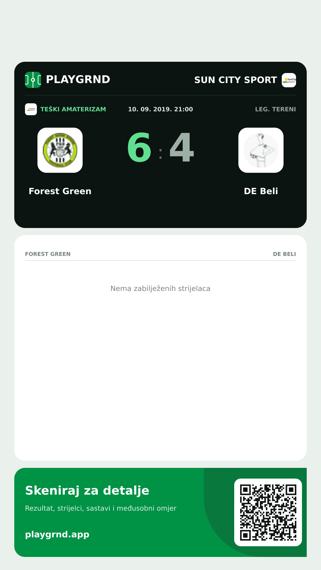 Story slika: Forest Green 6:4 DE Beli