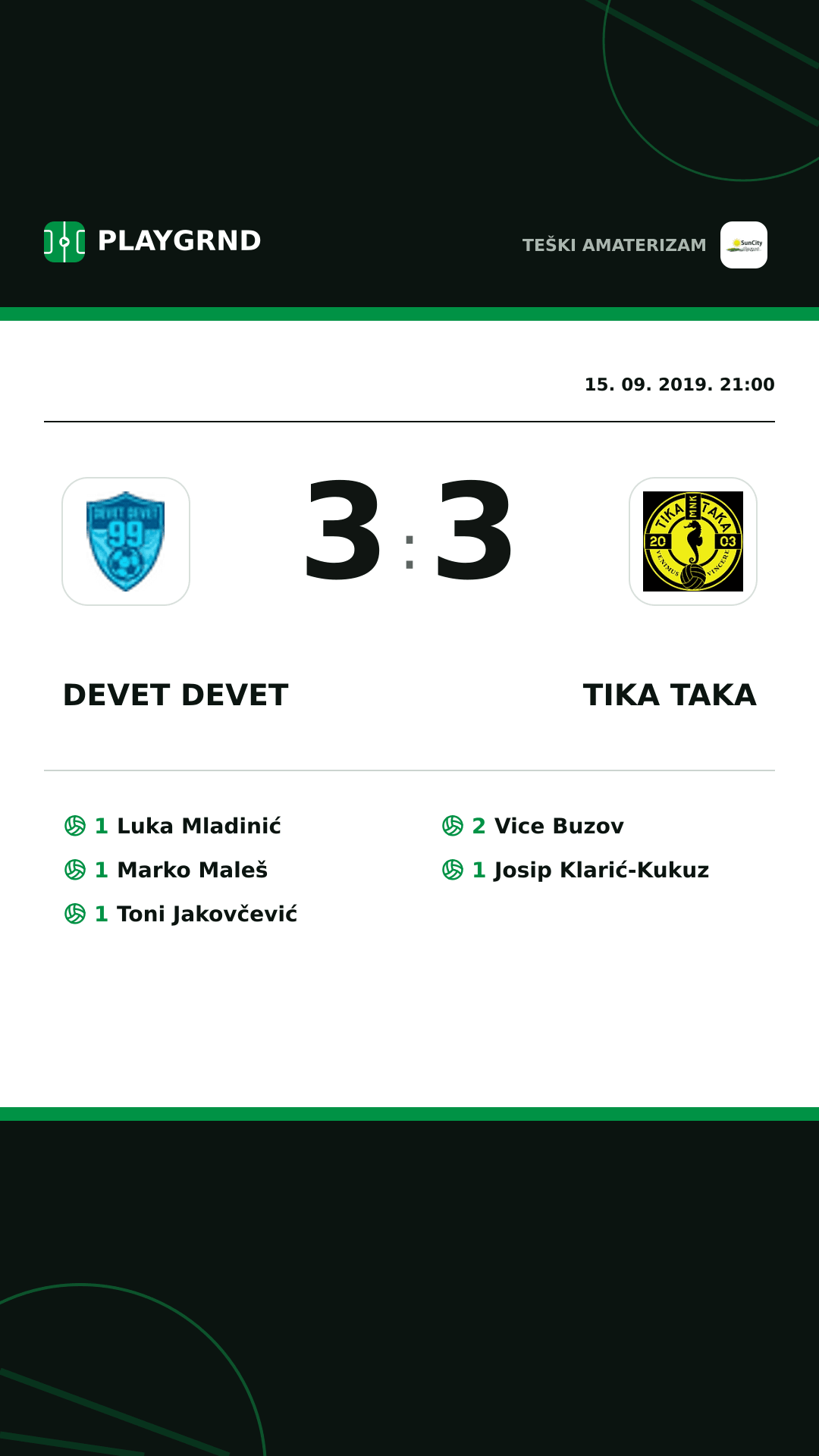 Instagram slika: Devet Devet 3:3 Tika Taka