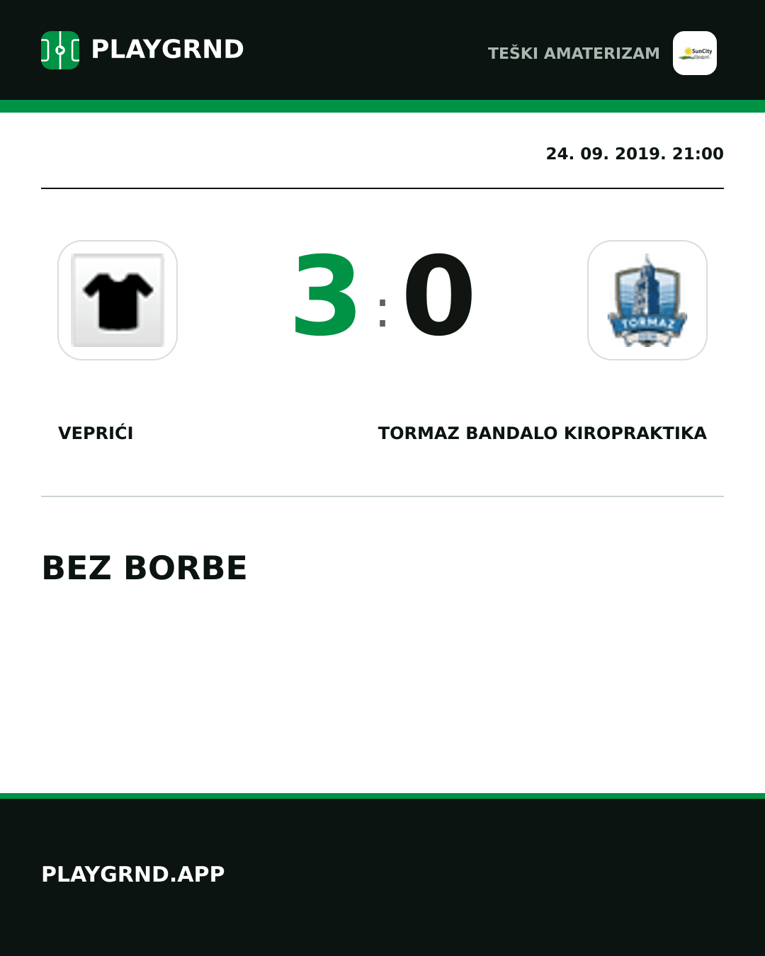 Instagram slika: Veprići 3:0 Tormaz Bandalo Kiropraktika