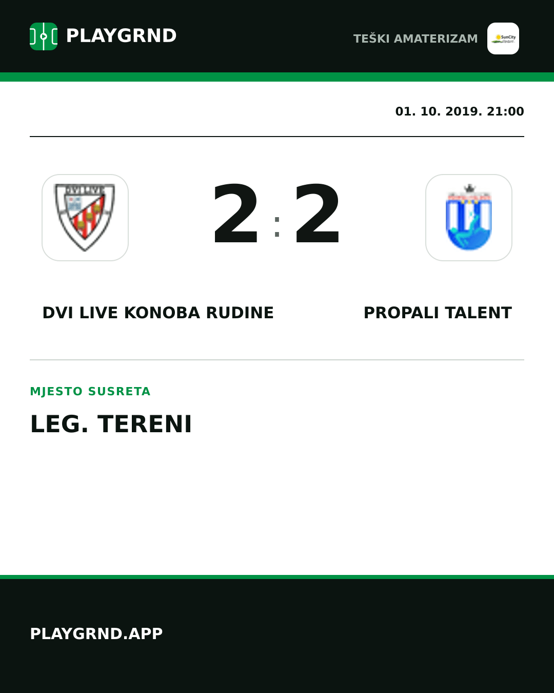 Instagram slika: Dvi Live Konoba Rudine 2:2 Propali Talent
