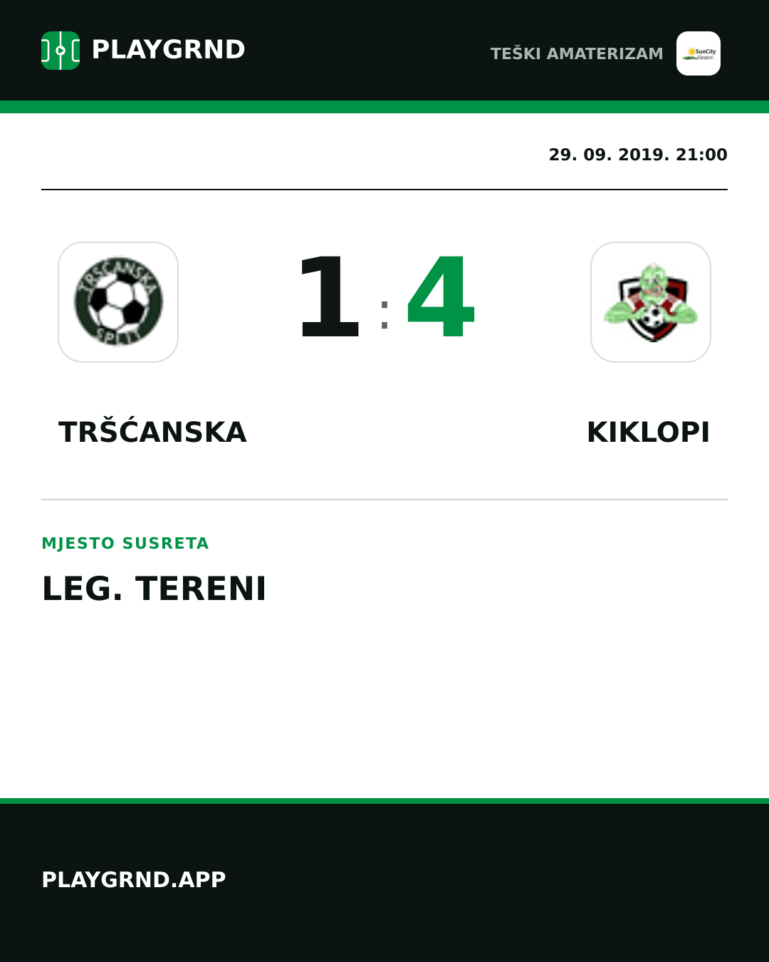 Instagram slika: Tršćanska 1:4 Kiklopi