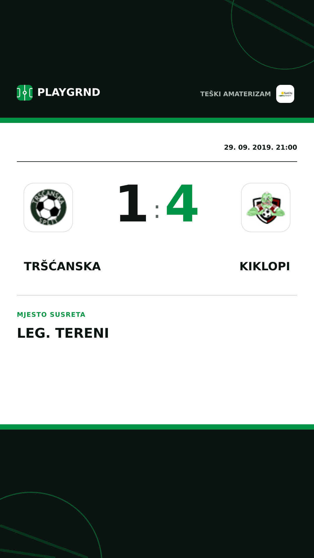Instagram slika: Tršćanska 1:4 Kiklopi