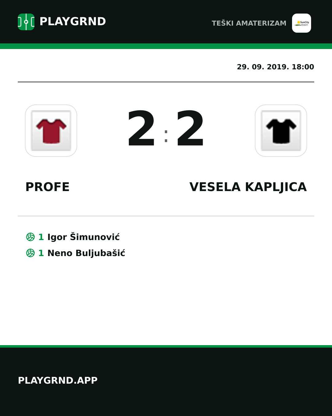 Instagram slika: Profe 2:2 Vesela Kapljica