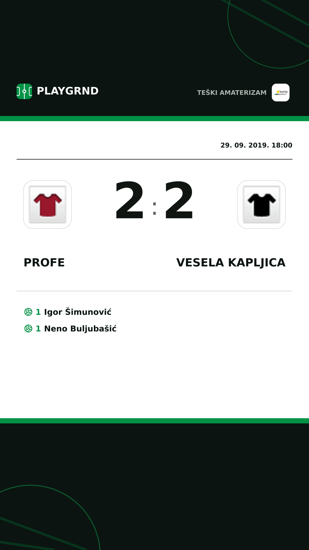 Instagram slika: Profe 2:2 Vesela Kapljica