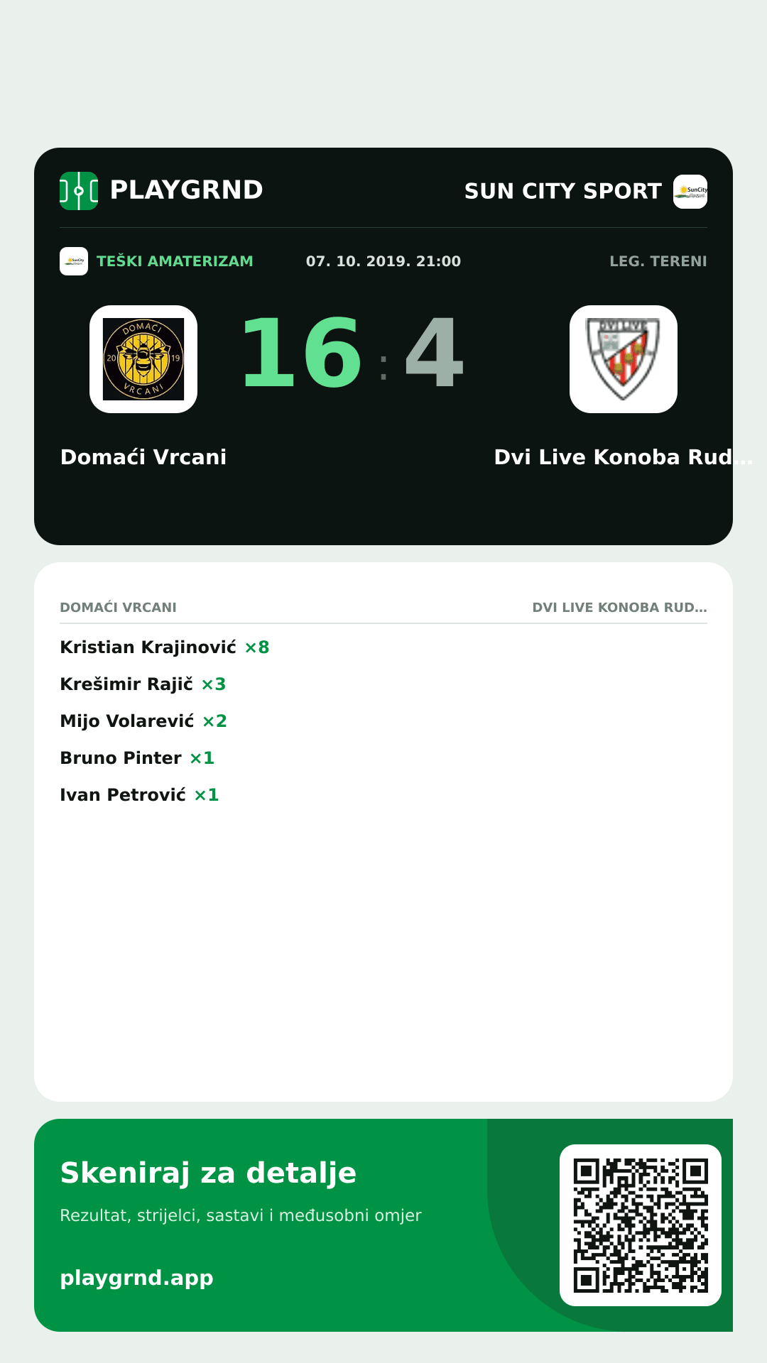 Story slika: Domaći Vrcani 16:4 Dvi Live Konoba Rudine