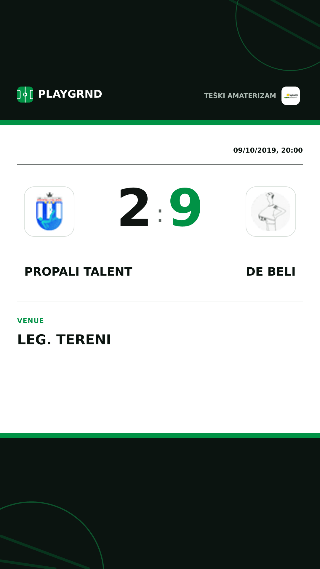 Instagram artwork: Propali Talent 2:9 DE Beli