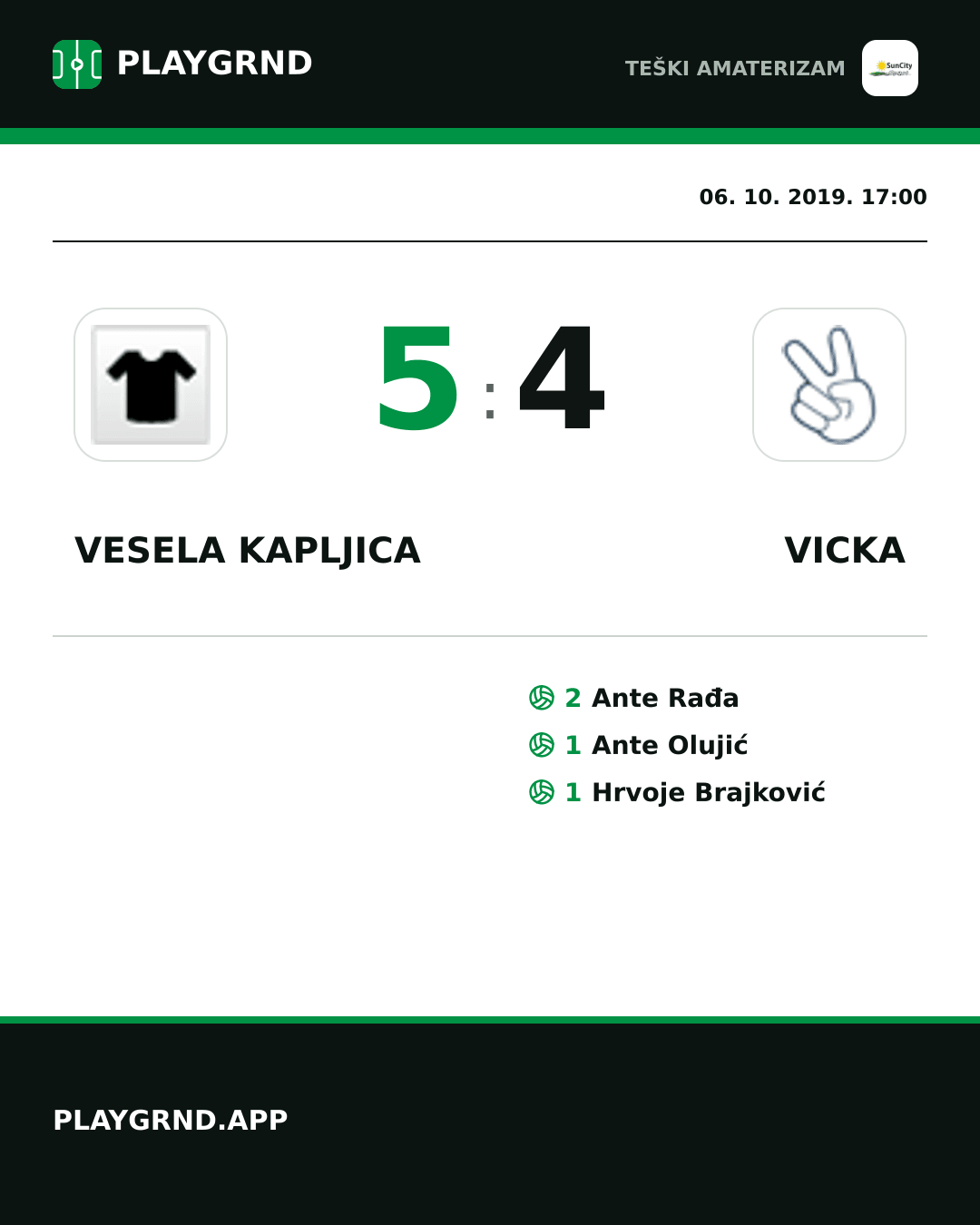 Instagram slika: Vesela Kapljica 5:4 Vicka