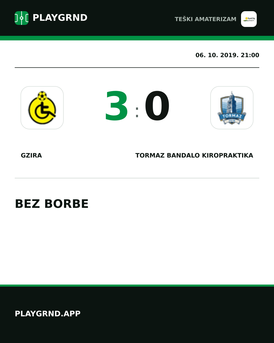 Instagram slika: Gzira 3:0 Tormaz Bandalo Kiropraktika
