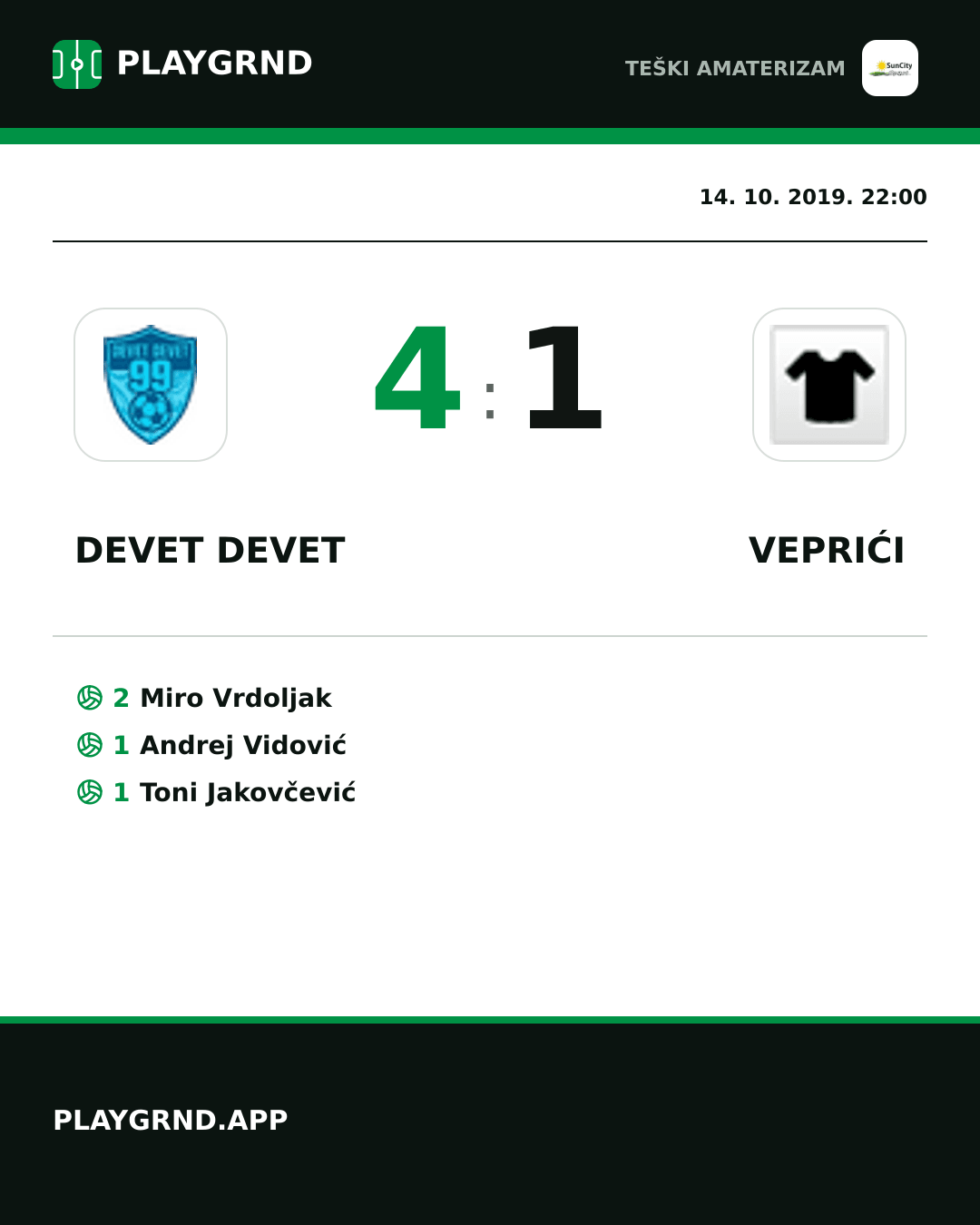 Instagram slika: Devet Devet 4:1 Veprići