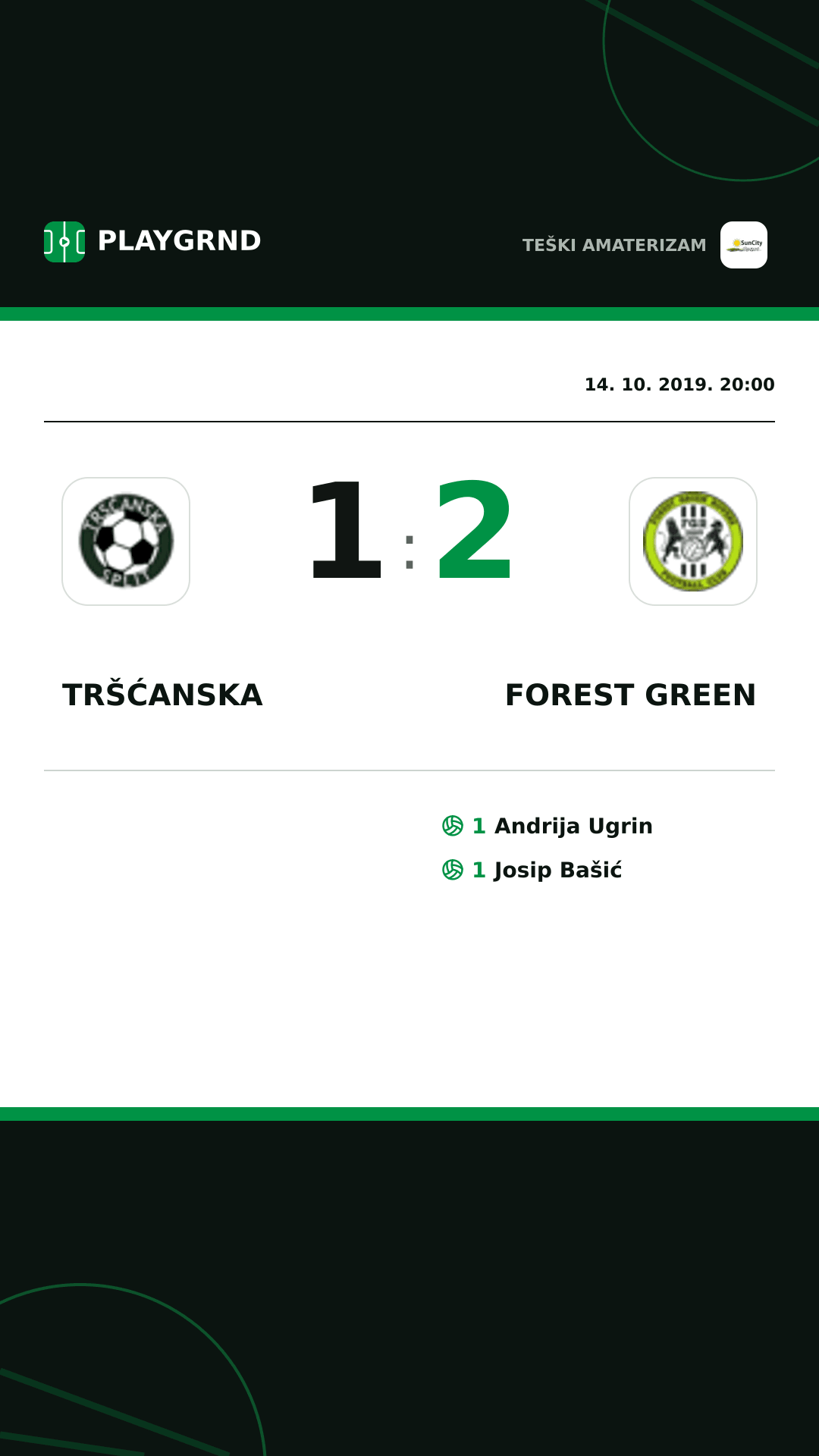 Instagram slika: Tršćanska 1:2 Forest Green