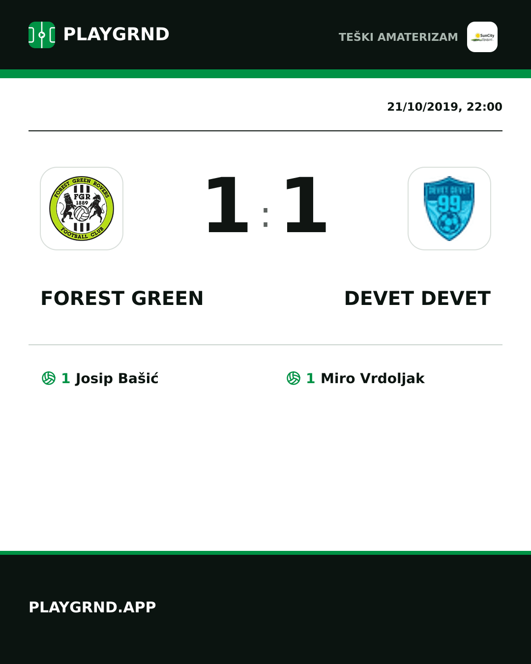 Instagram artwork: Forest Green 1:1 Devet Devet