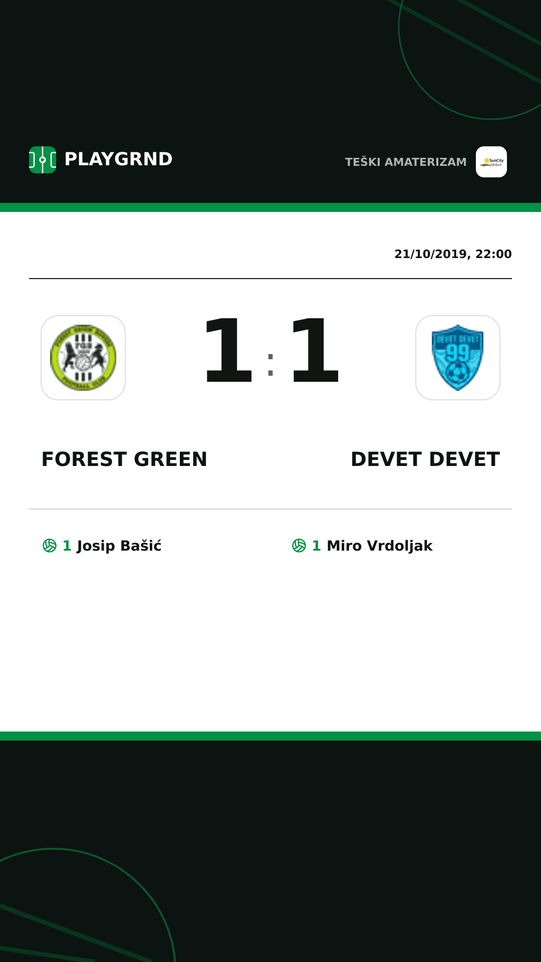 Instagram artwork: Forest Green 1:1 Devet Devet