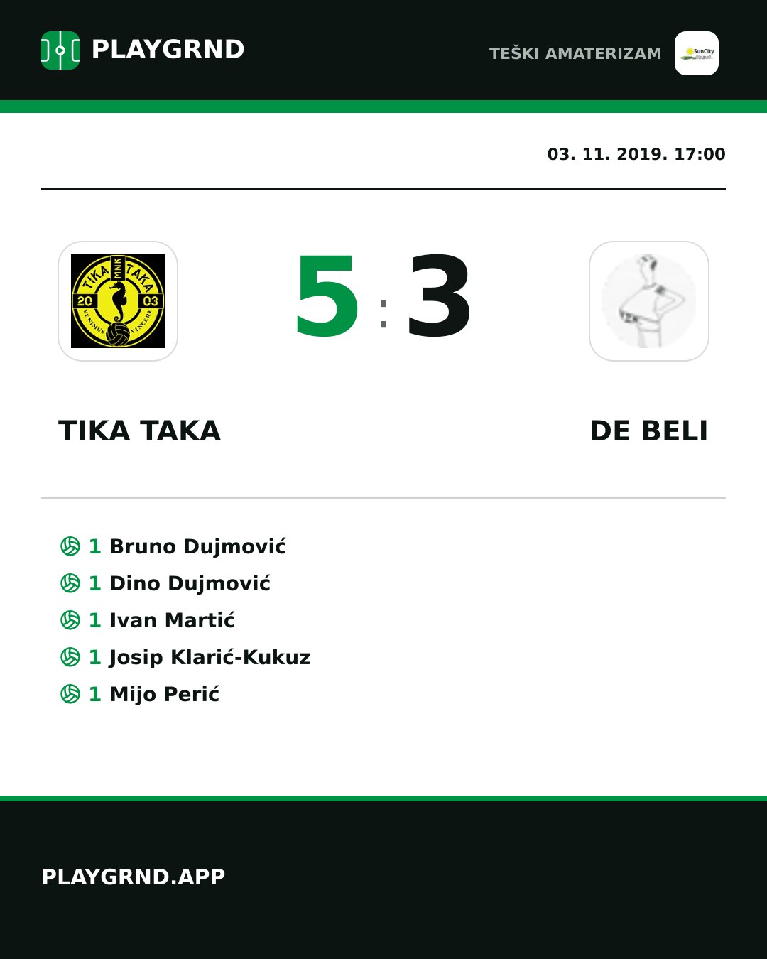 Instagram slika: Tika Taka 5:3 DE Beli