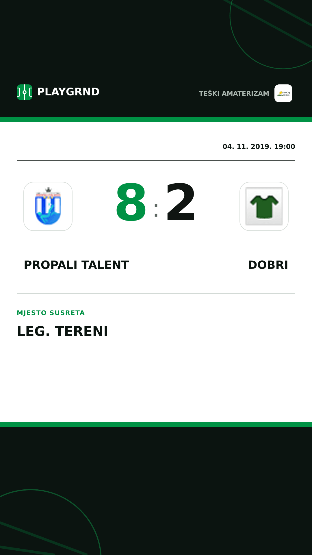Instagram slika: Propali Talent 8:2 Dobri