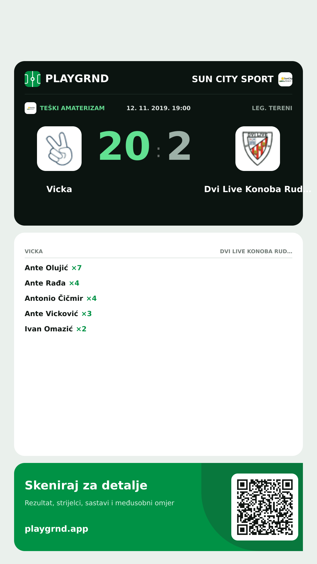 Story slika: Vicka 20:2 Dvi Live Konoba Rudine