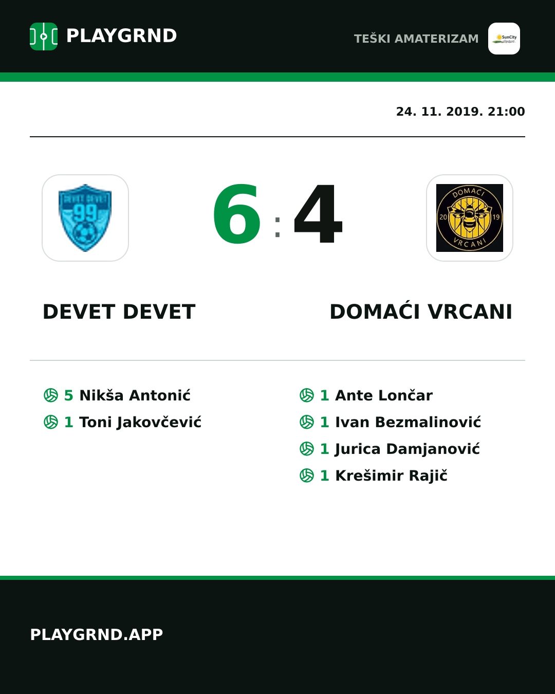 Instagram slika: Devet Devet 6:4 Domaći Vrcani