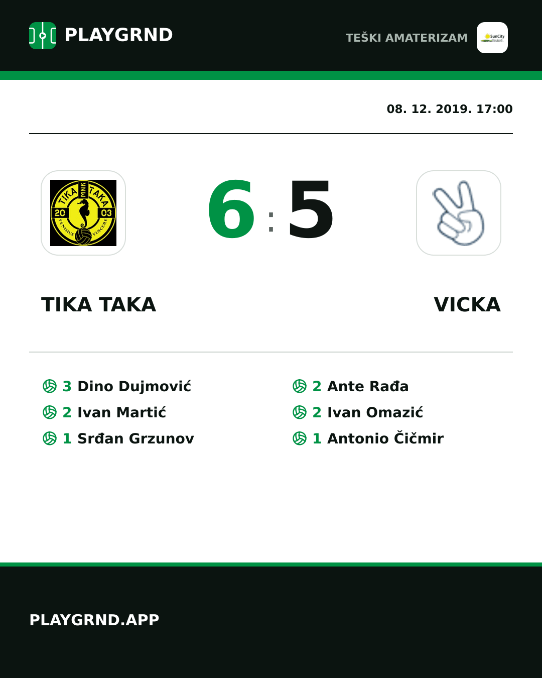 Instagram slika: Tika Taka 6:5 Vicka