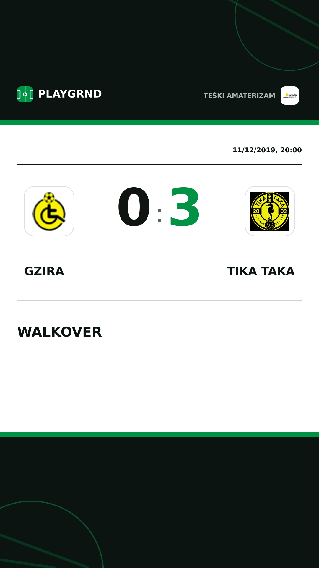 Instagram artwork: Gzira 0:3 Tika Taka