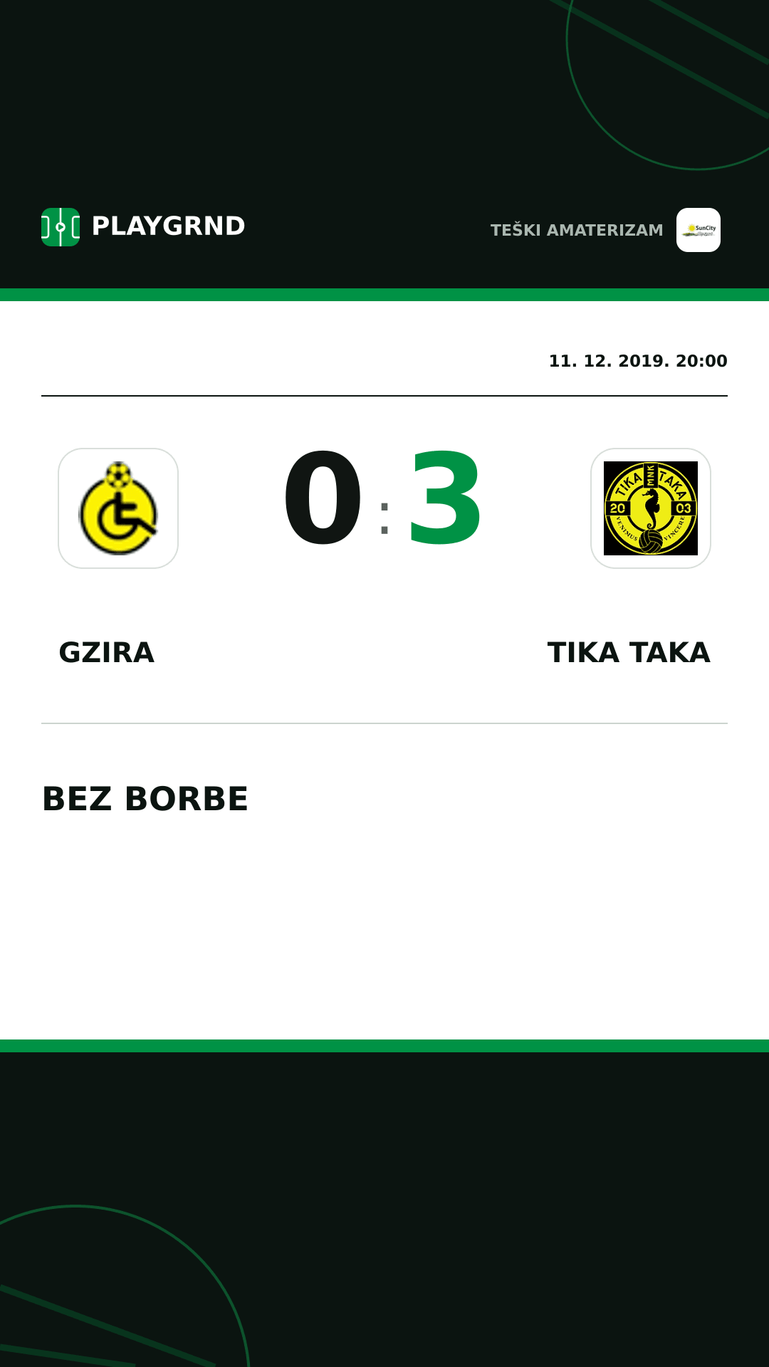 Instagram slika: Gzira 0:3 Tika Taka