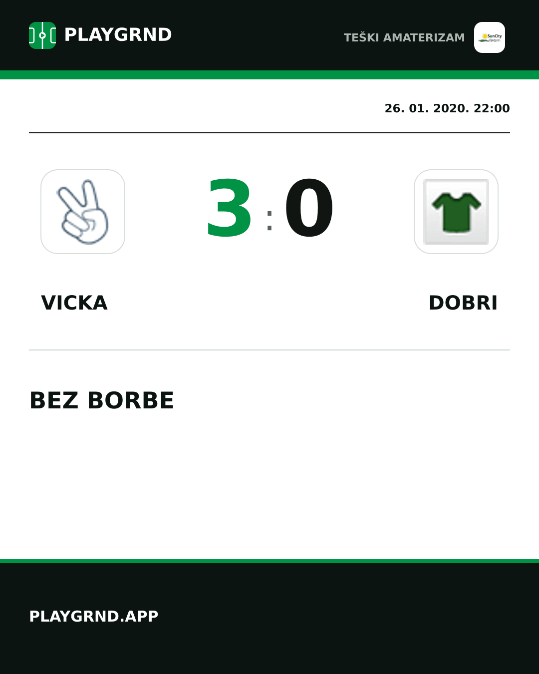 Instagram slika: Vicka 3:0 Dobri