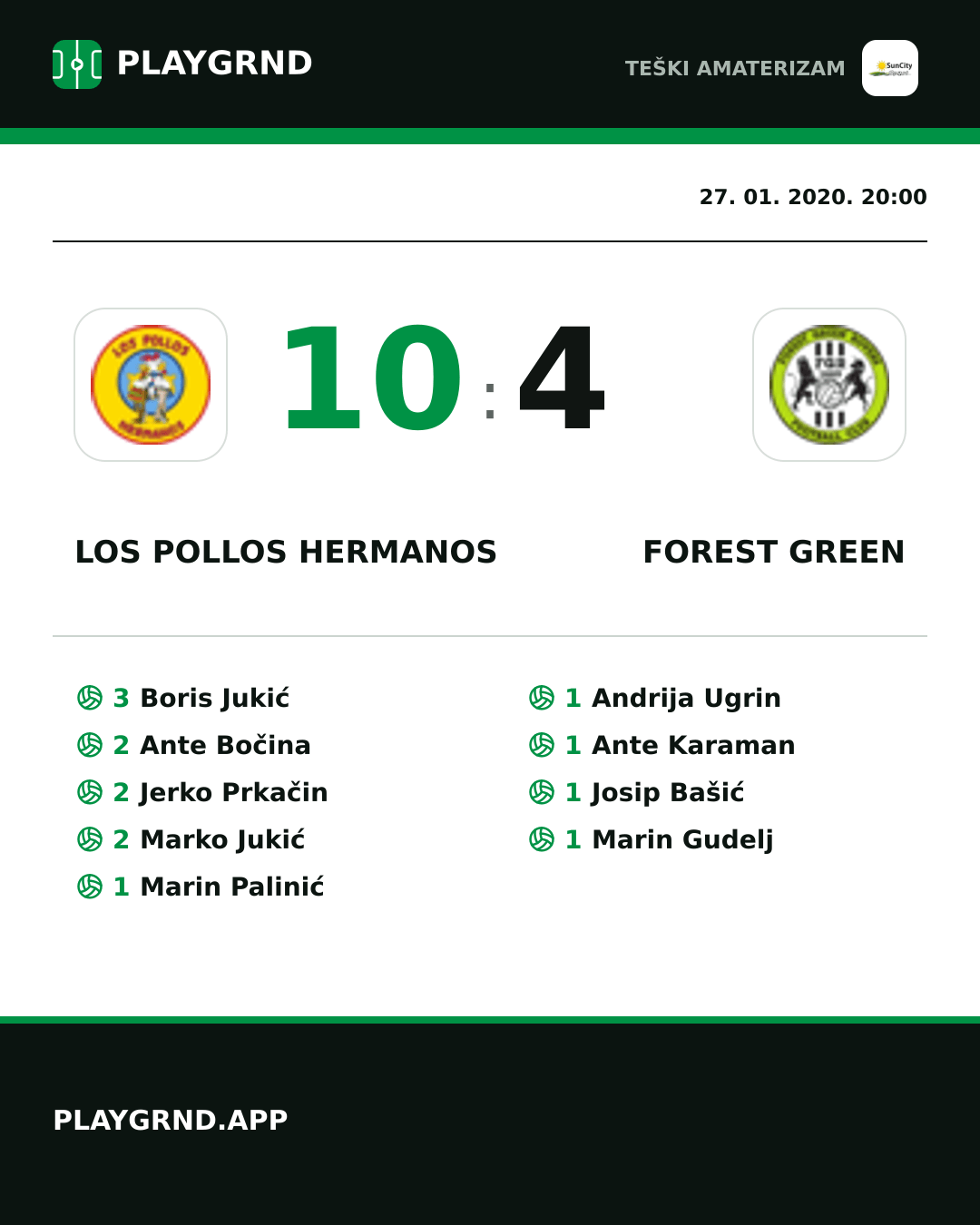 Instagram slika: Los Pollos Hermanos 10:4 Forest Green