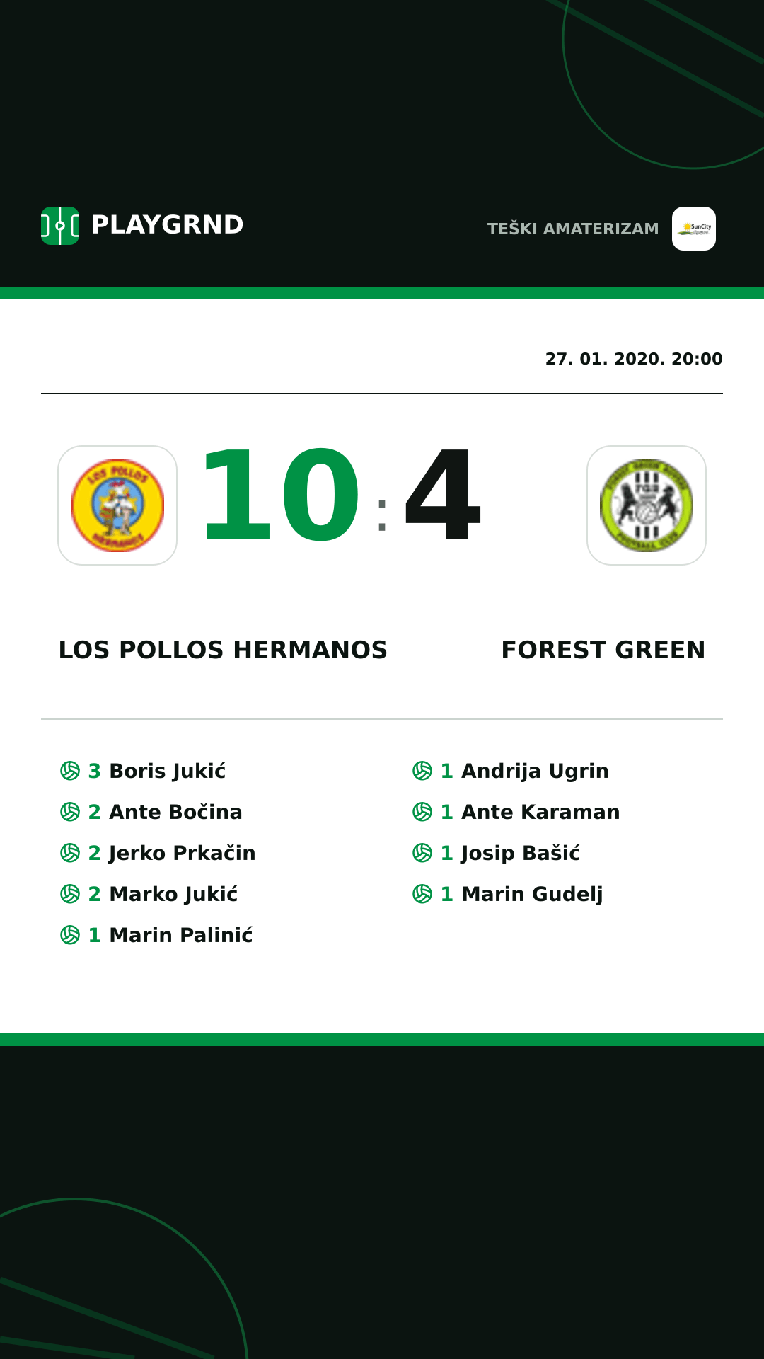 Instagram slika: Los Pollos Hermanos 10:4 Forest Green