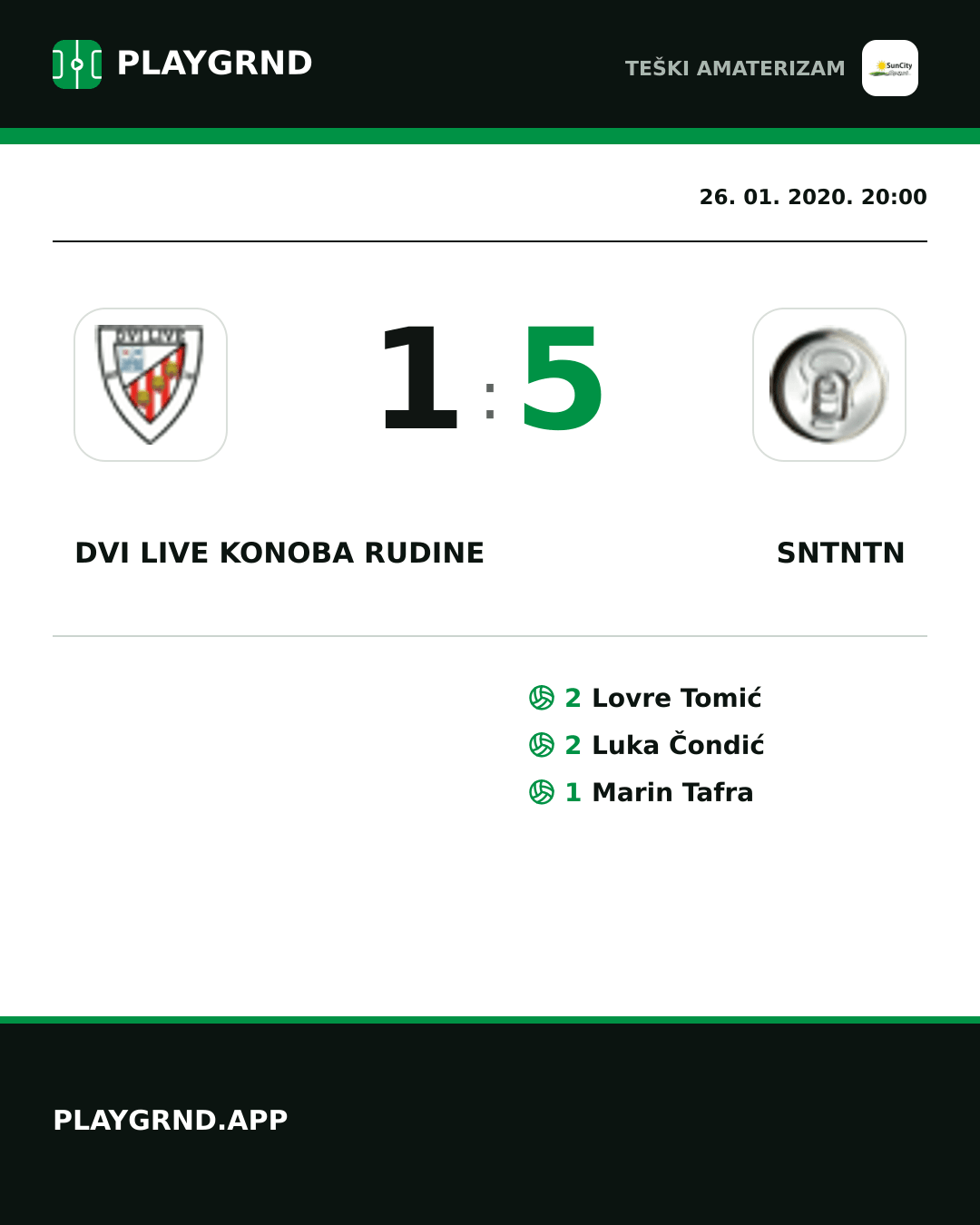 Instagram slika: Dvi Live Konoba Rudine 1:5 Sntntn