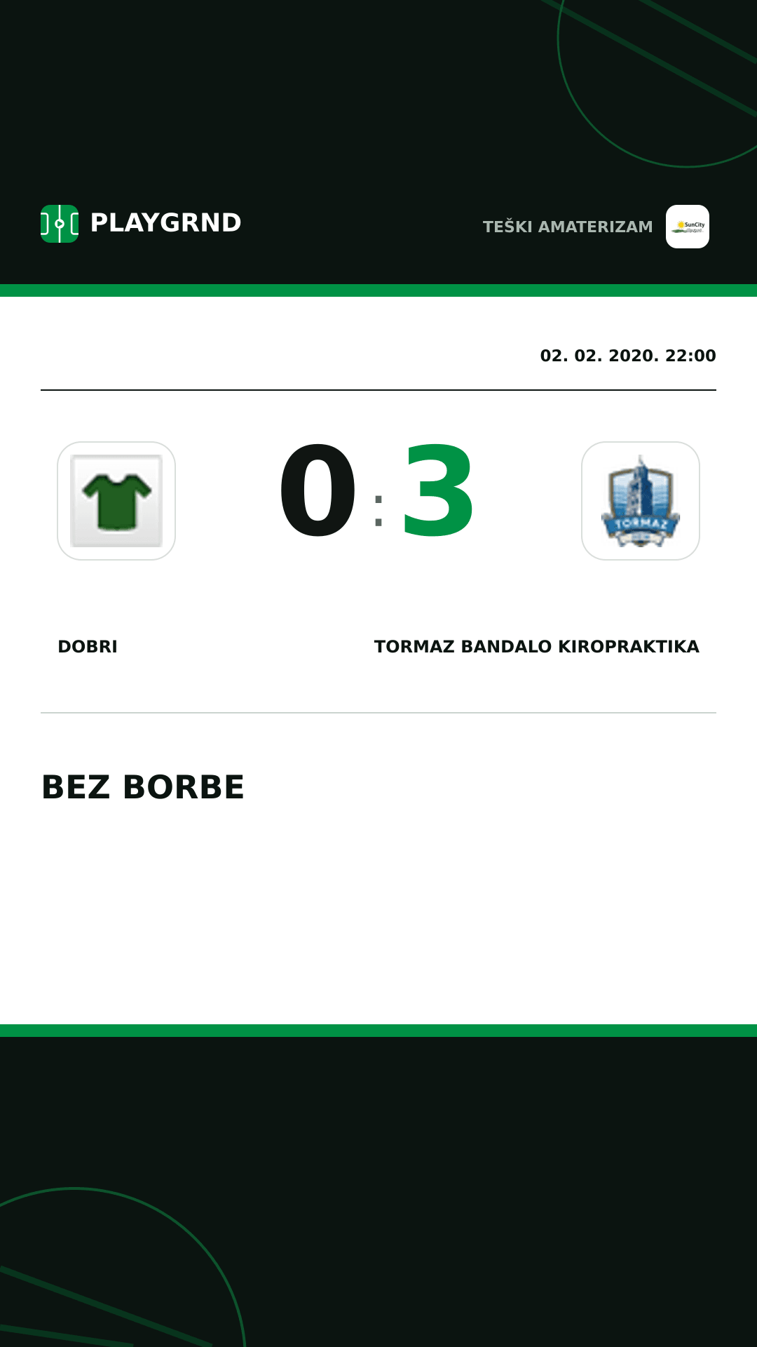 Instagram slika: Dobri 0:3 Tormaz Bandalo Kiropraktika