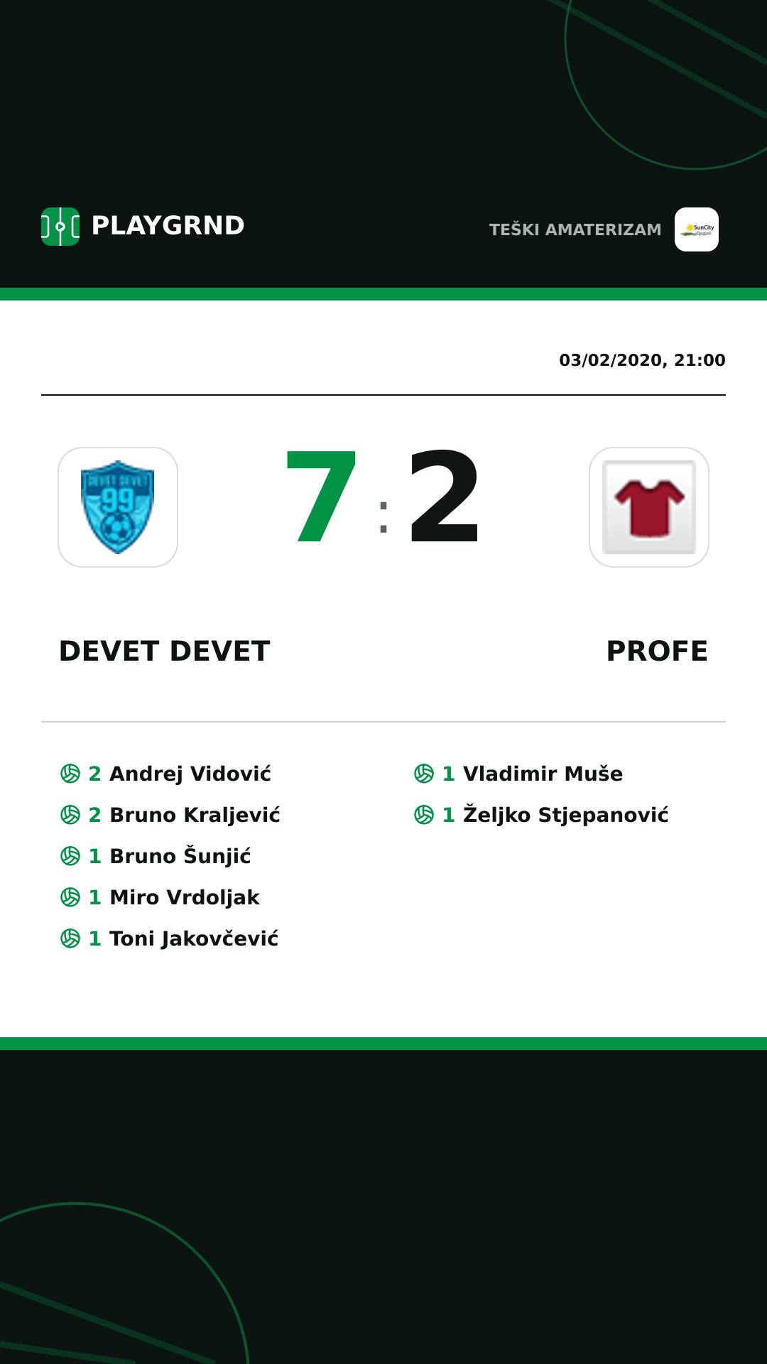 Instagram artwork: Devet Devet 7:2 Profe