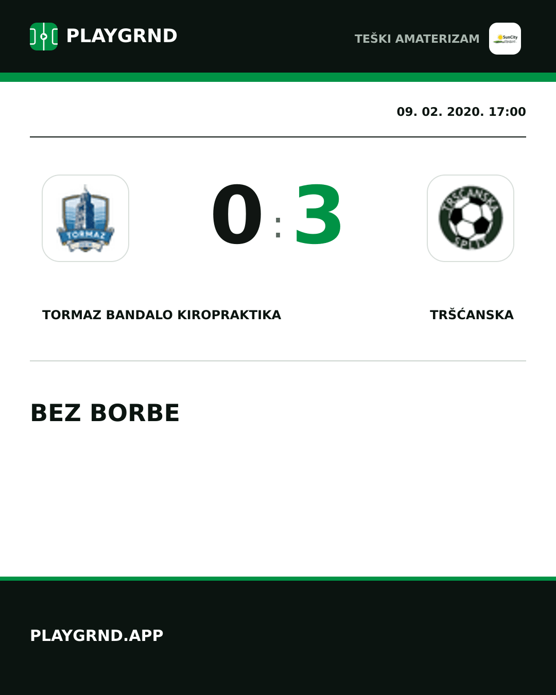 Instagram slika: Tormaz Bandalo Kiropraktika 0:3 Tršćanska