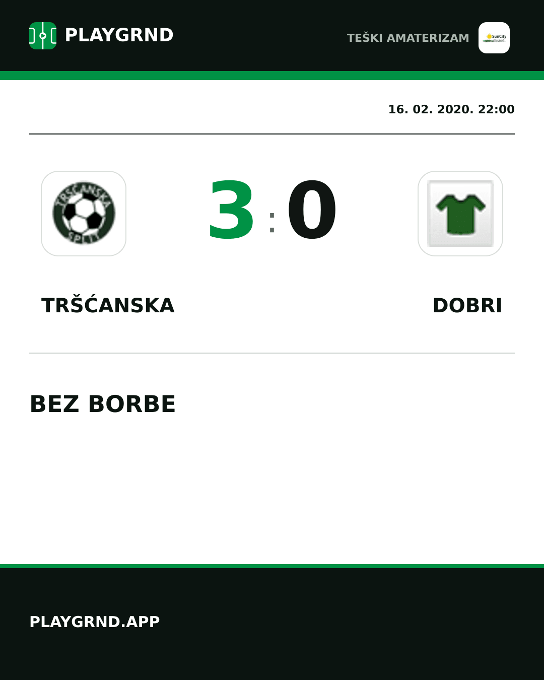 Instagram slika: Tršćanska 3:0 Dobri